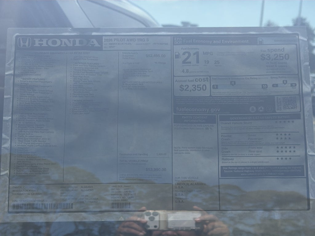 2026 Honda Pilot Touring S