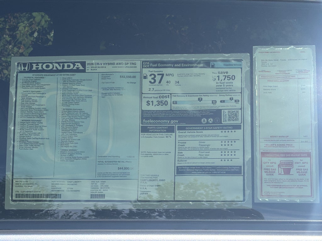 2026 Honda CR-V Hybrid Sport Touring