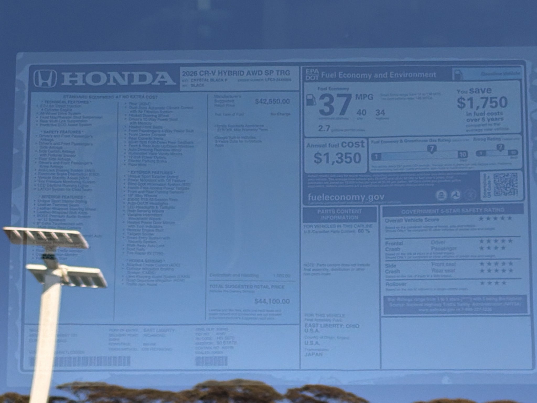 2026 Honda CR-V Hybrid Sport Touring