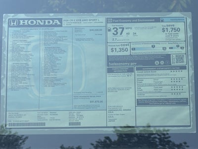 2026 Honda CR-V Hybrid Sport-L