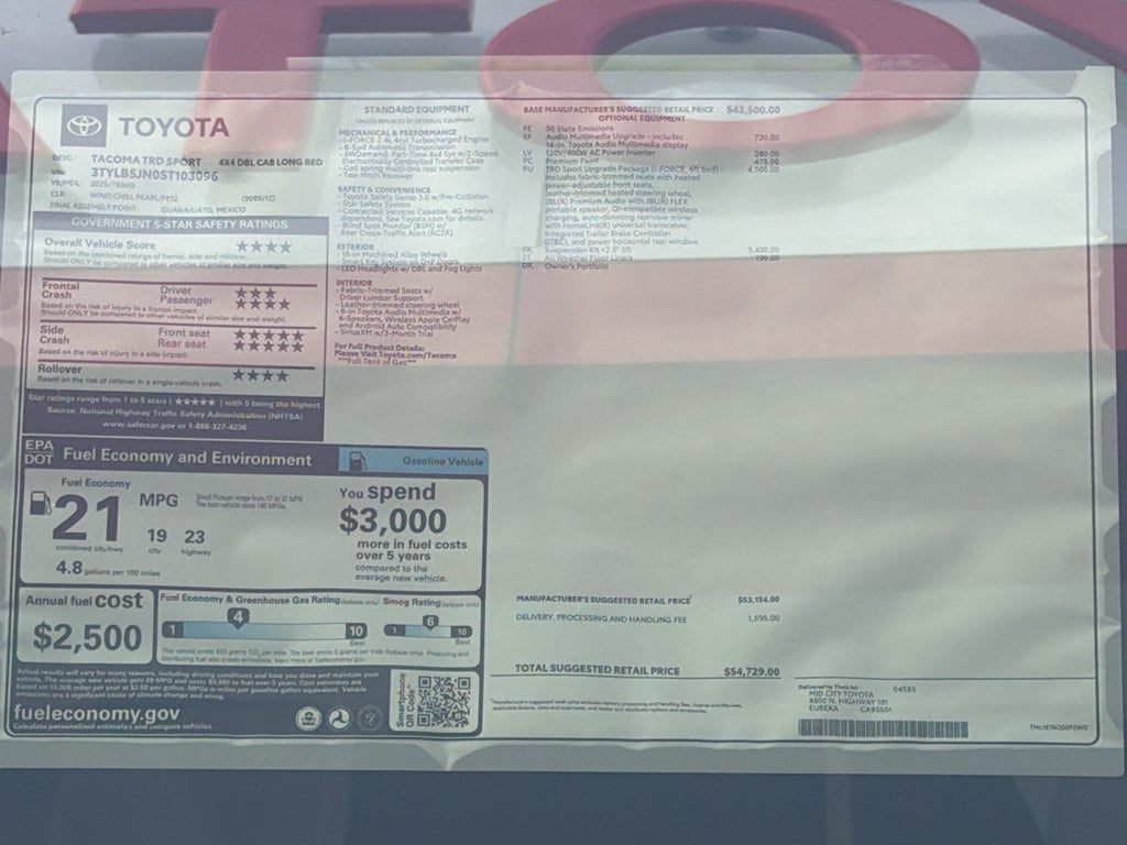 2025 Toyota Tacoma TRD Sport