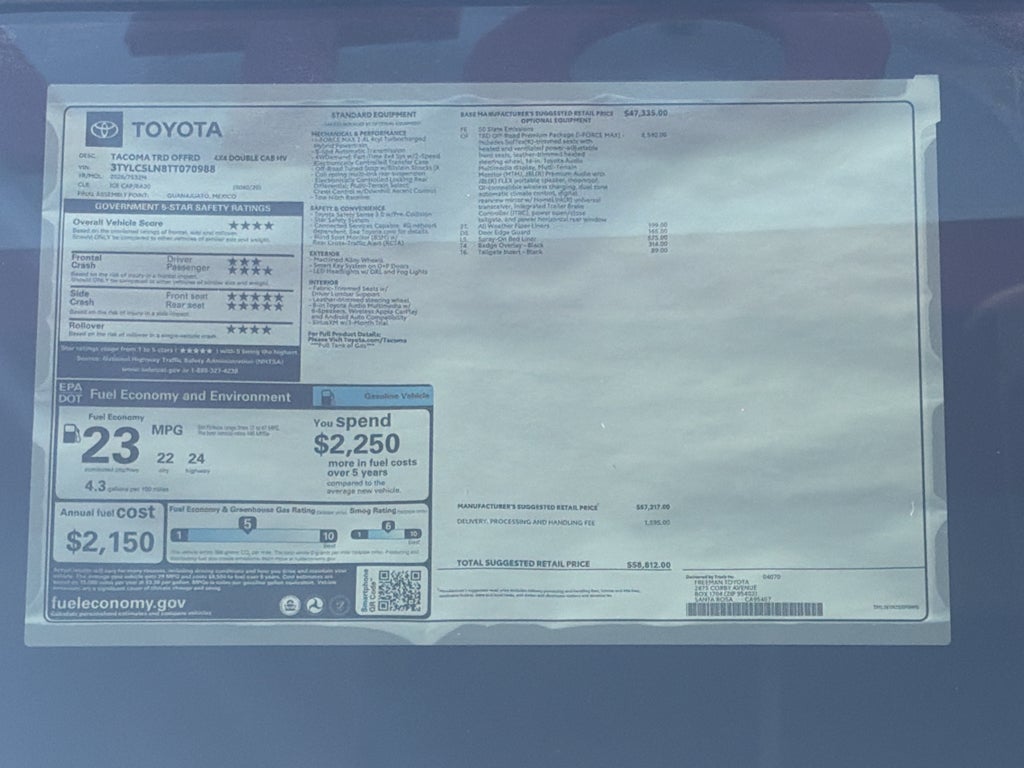 2026 Toyota Tacoma i-FORCE MAX TRD Off-Road i-FORCE MAX