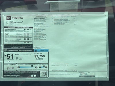 2026 Toyota Camry Hybrid LE