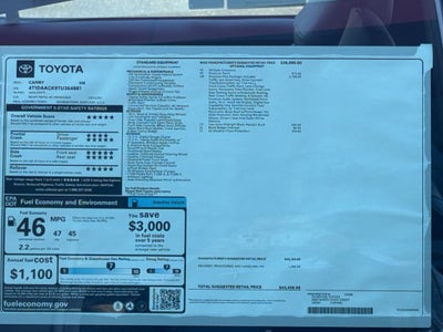 2026 Toyota Camry XSE