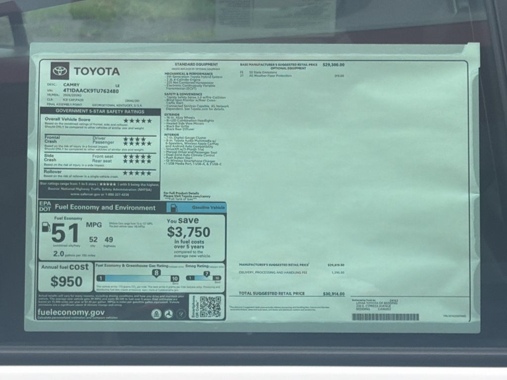 2026 Toyota Camry LE