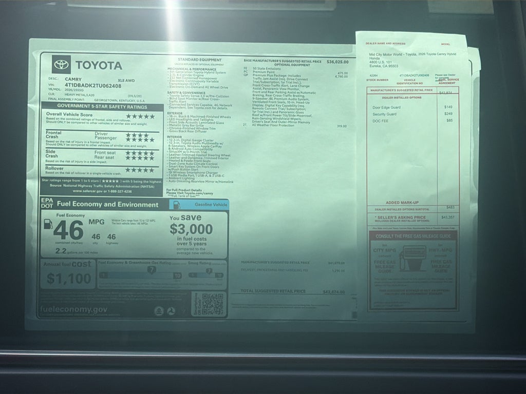 2026 Toyota Camry XLE