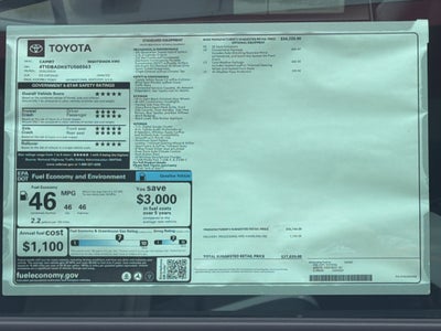 2026 Toyota Camry Nightshade