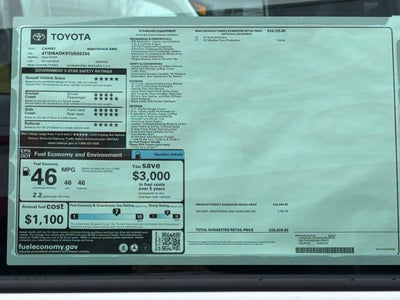 2026 Toyota Camry Nightshade