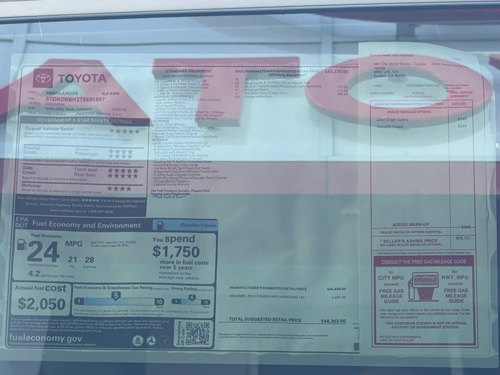 2026 Toyota Highlander XLE