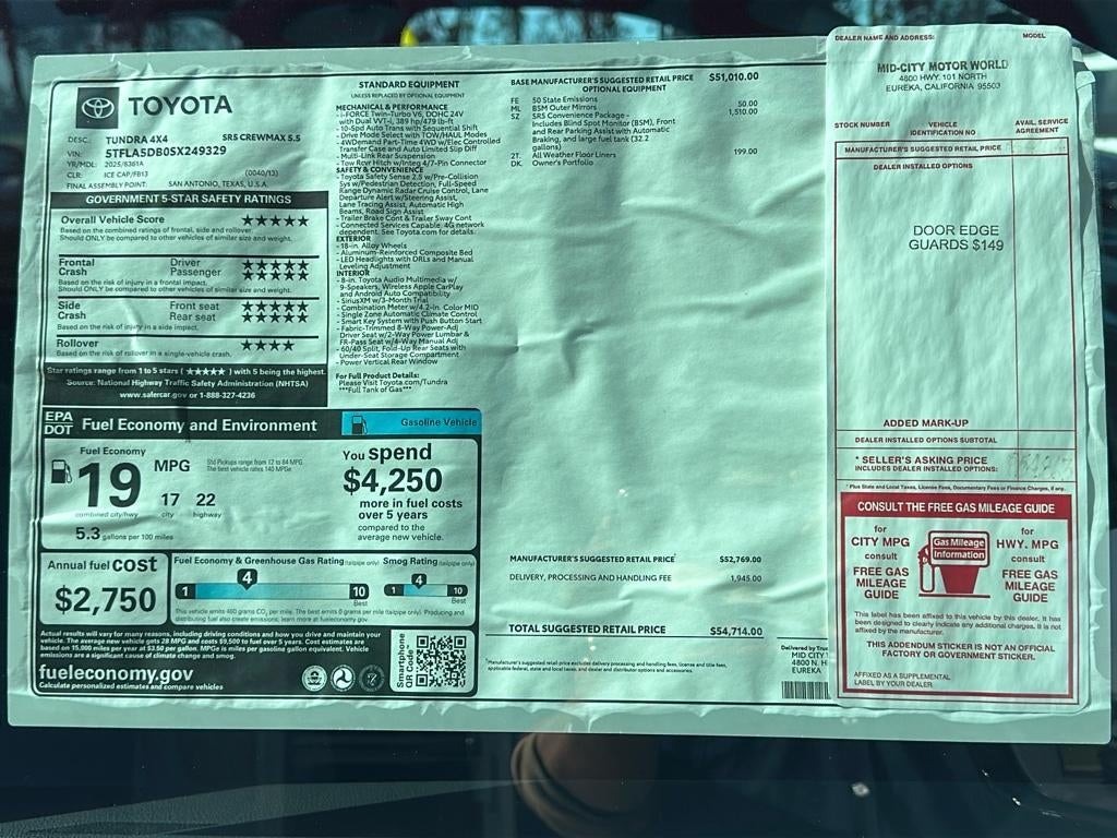 2025 Toyota Tundra SR5