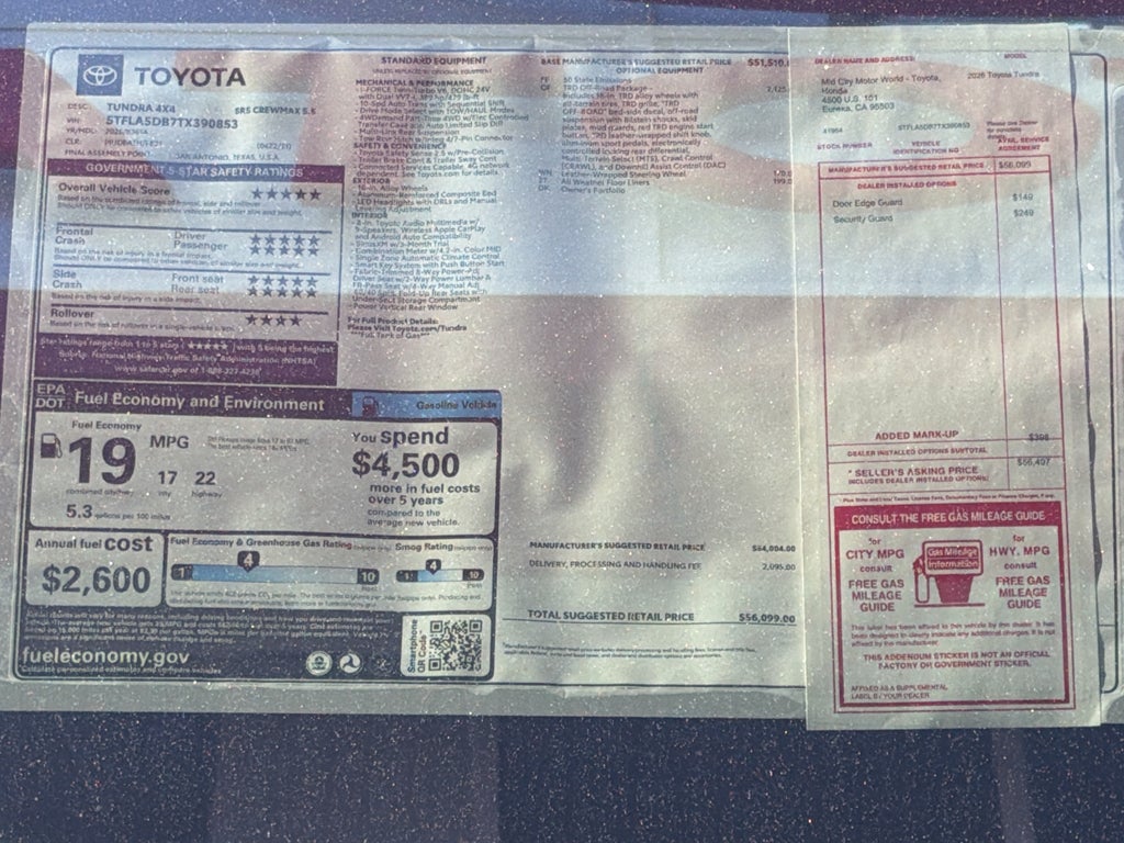 2026 Toyota Tundra SR5