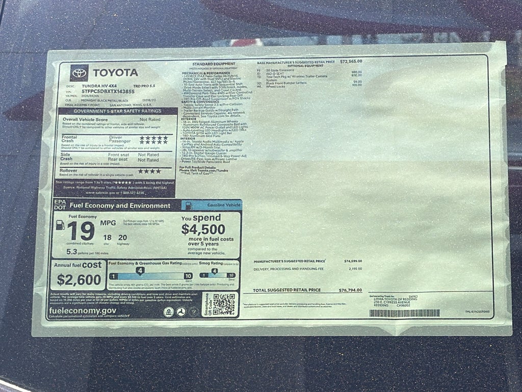 2026 Toyota Tundra i-FORCE MAX TRD Pro