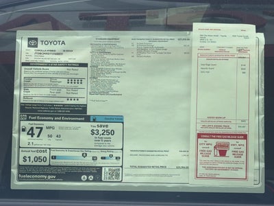 2026 Toyota Corolla Hybrid Hybrid SE