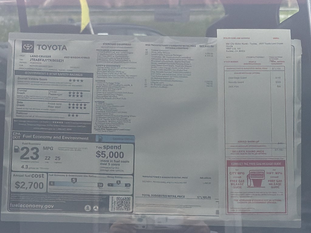 2026 Toyota Land Cruiser Land Cruiser