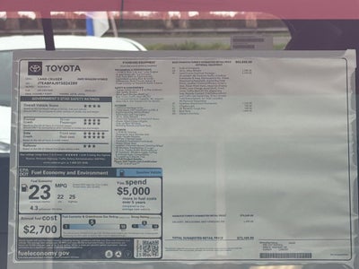 2026 Toyota Land Cruiser Land Cruiser