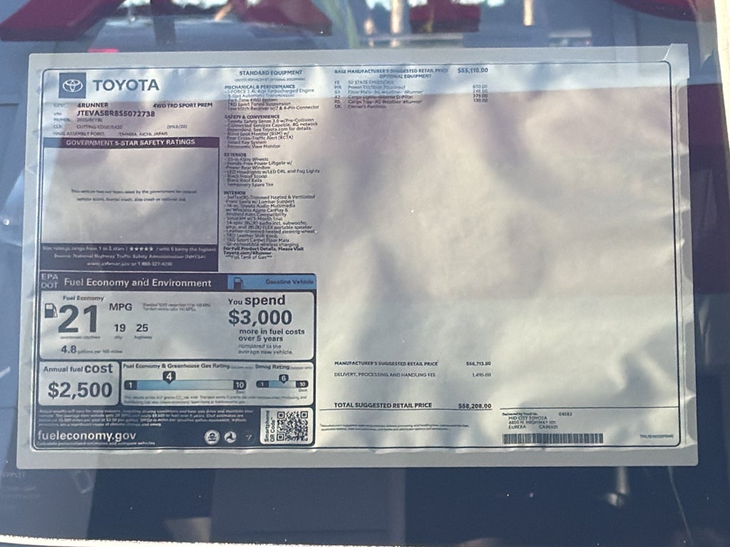 2025 Toyota 4Runner TRD Sport Premium