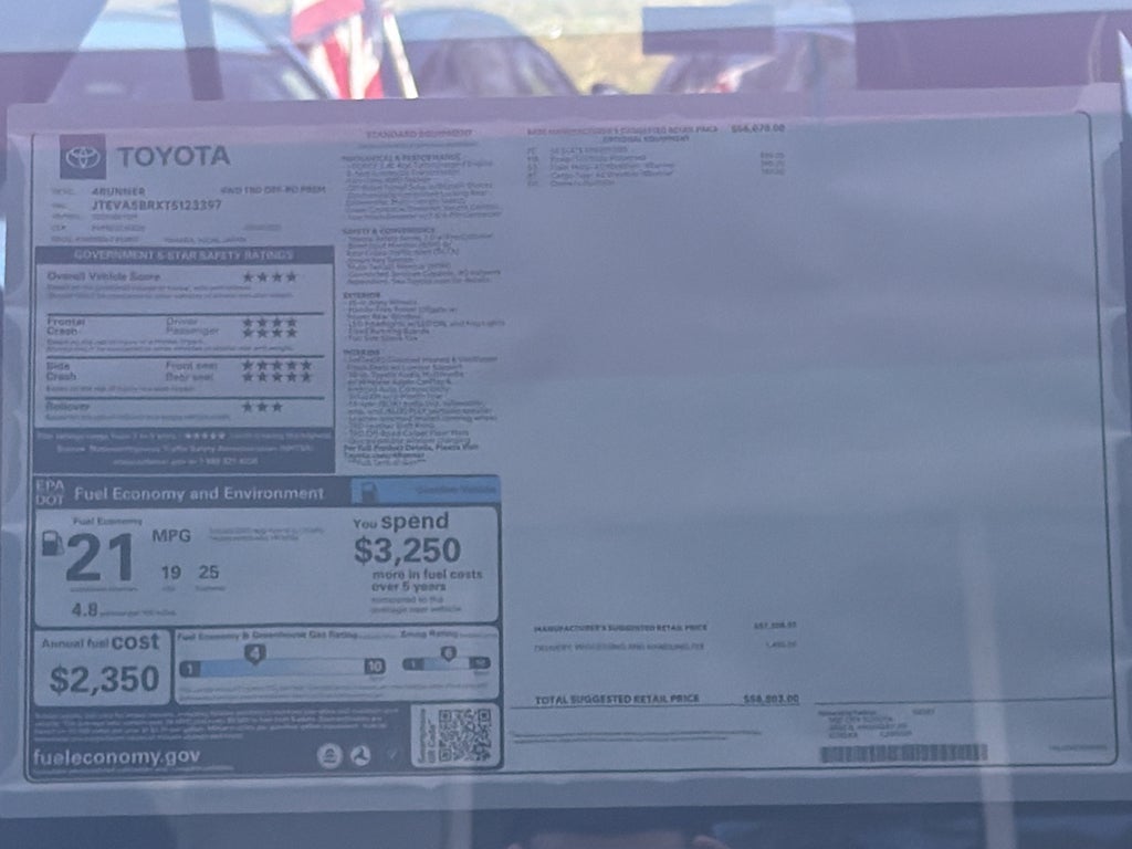 2026 Toyota 4Runner TRD Off Road Premium
