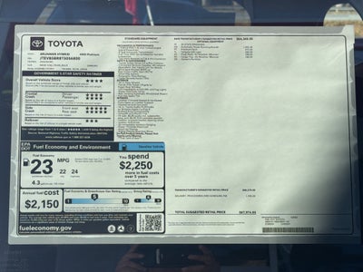 2026 Toyota 4Runner i-FORCE MAX Platinum
